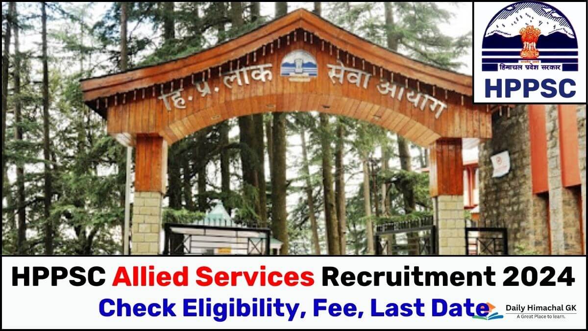 HPPSC Allied Services Recruitment 2024