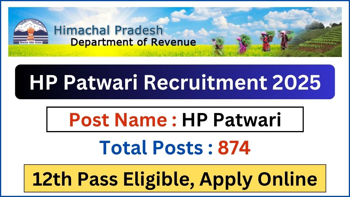 HP Patwari Recruitment 2025