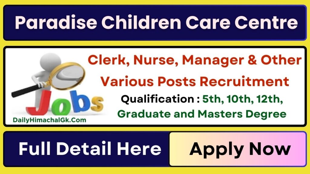 PCCC Chowari Chamba Recruitment 2025 Apply Now For Clerk, Nurse & Other Posts