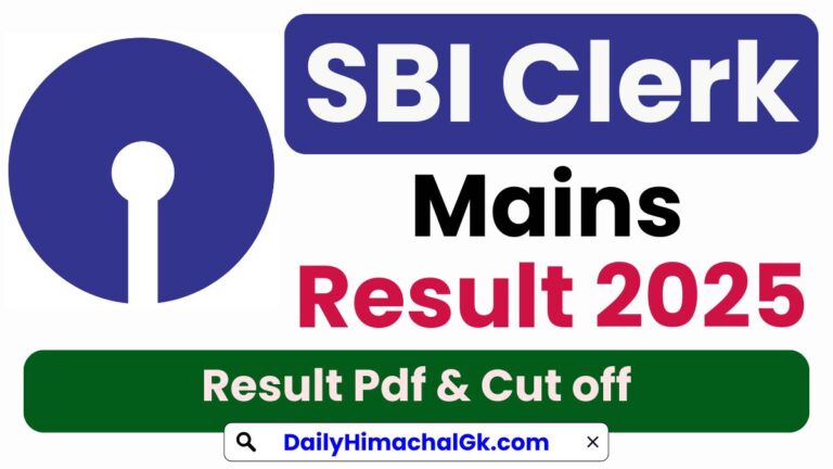 SBI Clerk Mains Result 2025 OUT at sbi.co.in, Check JA Scorecard Direct Link