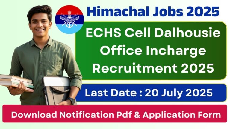 ECHS Cell Office Incharge Recruitment 2025
