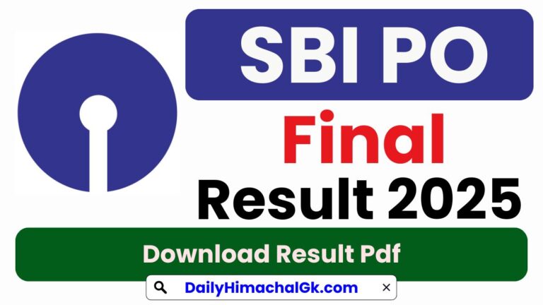 SBI PO Final Result 2025 OUT at sbi.co.in, Download Final Result Pdf