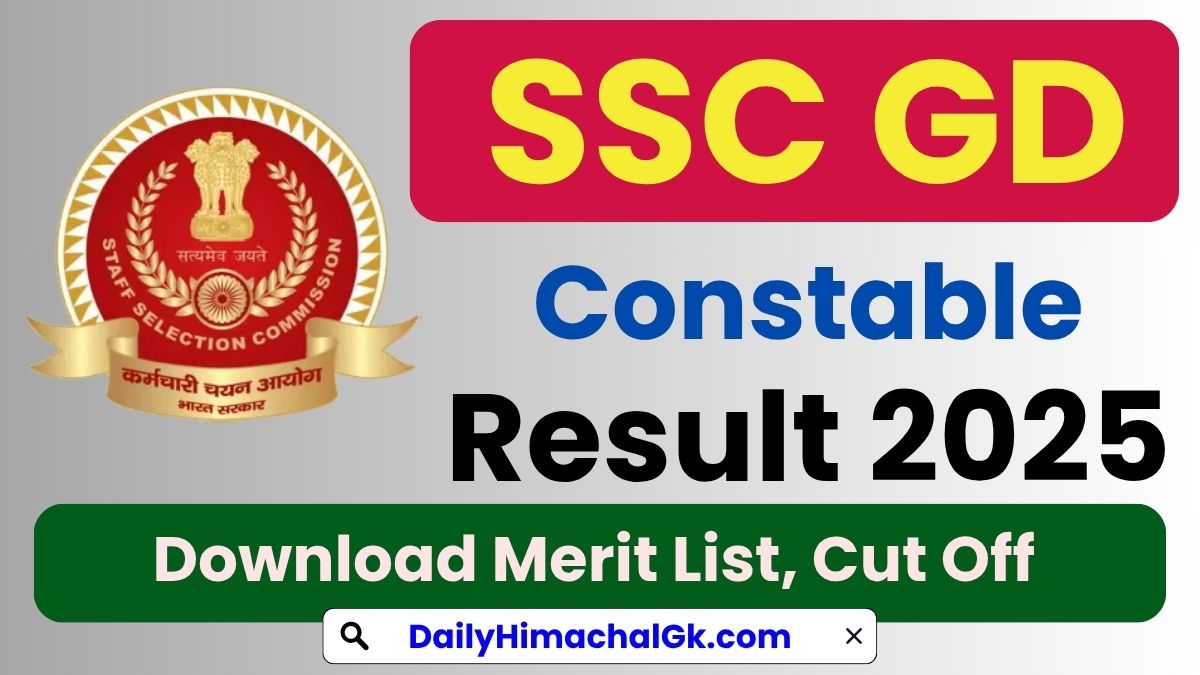 SSC GD Constable Result 2025
