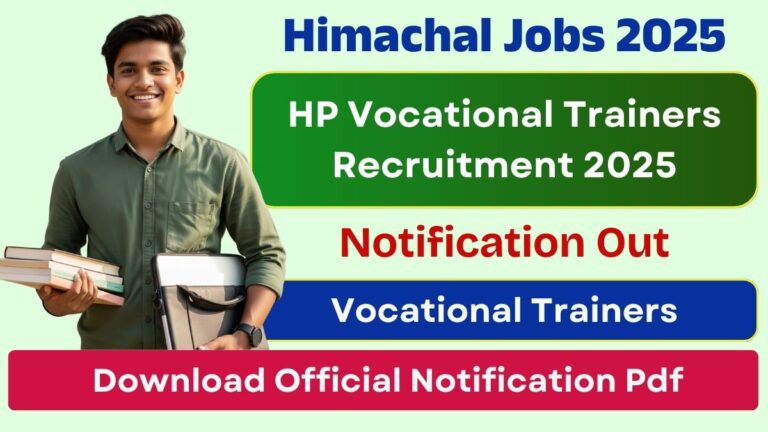 HP Vocational Trainers Recruitment 2025