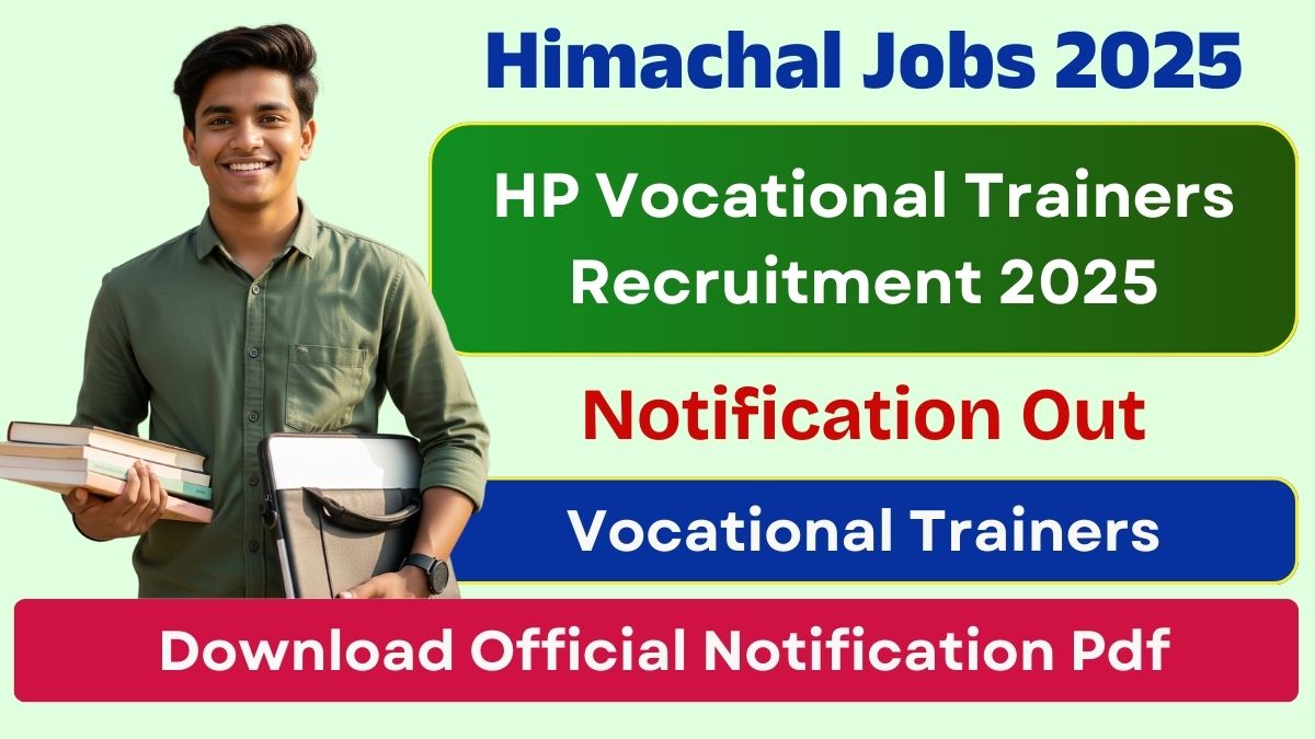HP Vocational Trainers Recruitment 2025