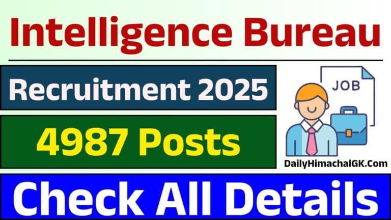 IB Security Assistant Recruitment 2025