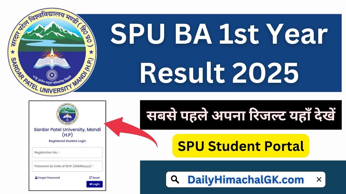 SPU BA 1st Year Result 2025 Download Arts 1st Year Scorecard