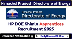HP DOE Apprentices Recruitment 2025 Notification out for Various Posts