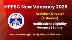 HPPSC Shimla Assistant Director Recruitment 2025 Notification Out Apply Online