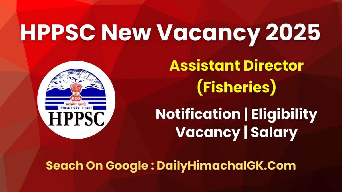 HPPSC Shimla Assistant Director Recruitment 2025 Notification Out Apply Online