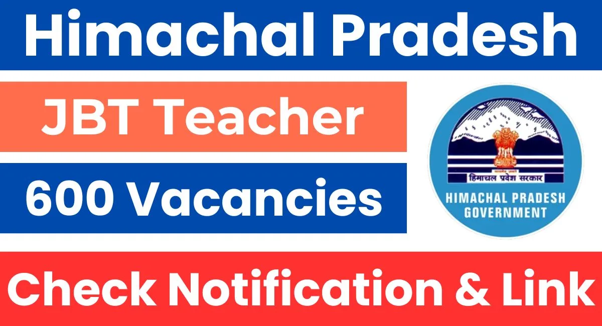 HPRCA JBT Teacher Recruitment 2025 Eligibility, Dates, Check All Details Here