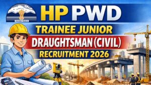 HP PWD Trainee Junior Draughtsman (Civil) Recruitment 2026 Create Thumbnail