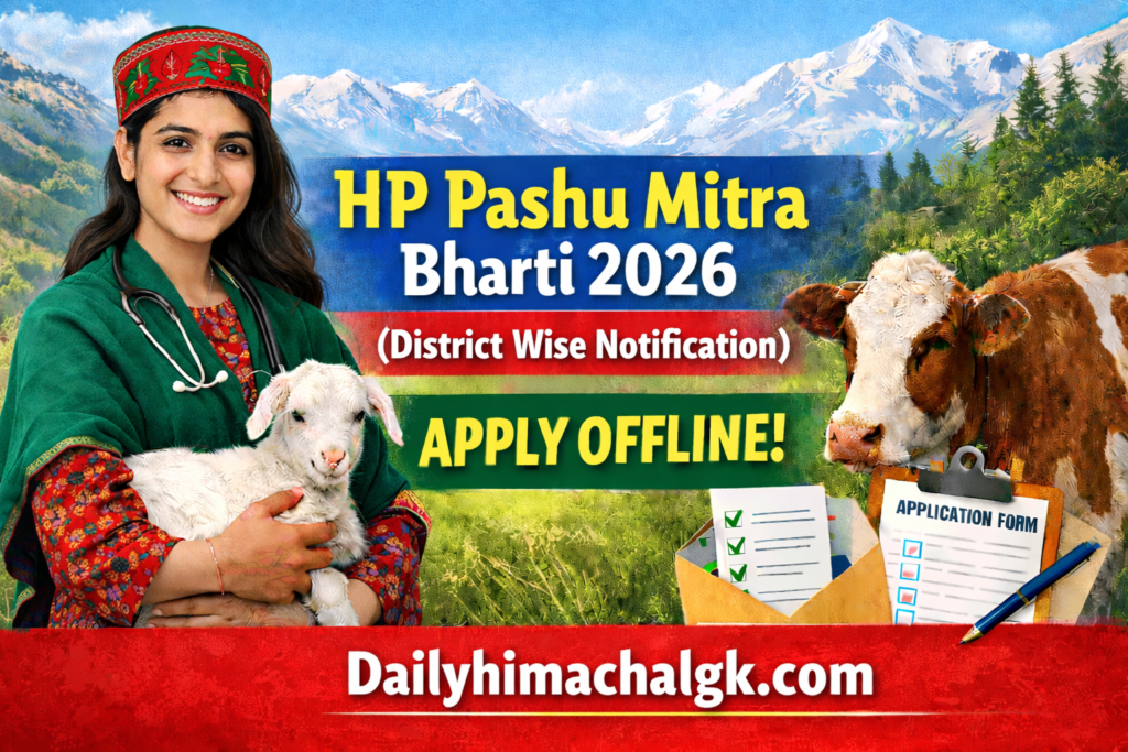 HP Pashu Mitra Bharti 2026 District Wise Notification