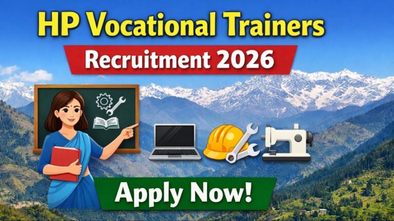 HP Vocational Trainers Recruitment 2026