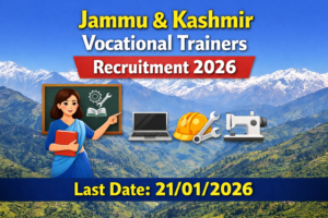Jammu & Kashmir Vocational Trainers Recruitment 2026