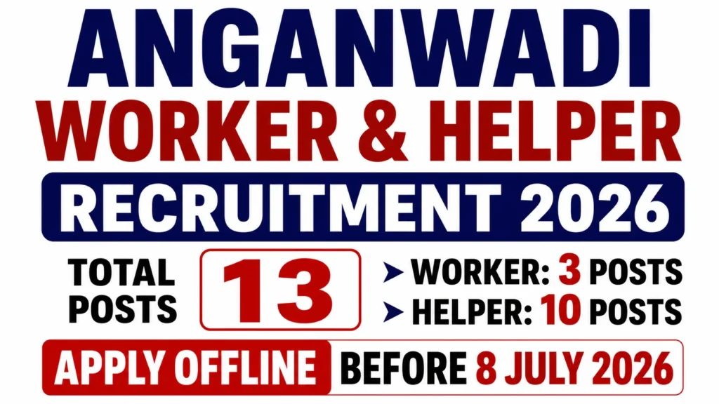 Anganwadi Worker & Helper Recruitment 2026