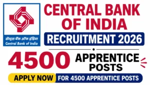 Central Bank of India Recruitment 2026
