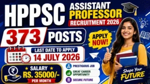 HPPSC Assistant Professor Recruitment 2026