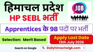HPSEBL Apprentices Recruitment 2026