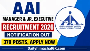 AAI Manager & Jr. Executive Recruitment 2026