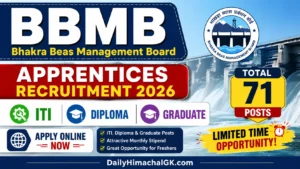 BBMB Apprentices Recruitment 2026