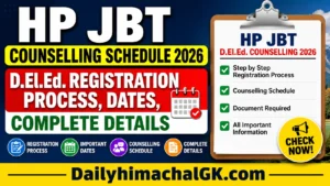 HP JBT Counselling Schedule 2026