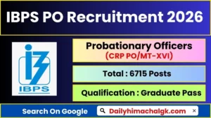 IBPS PO Recruitment 2026 Apply Now for 6715 Posts
