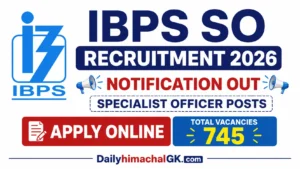 IBPS SO Recruitment 2026