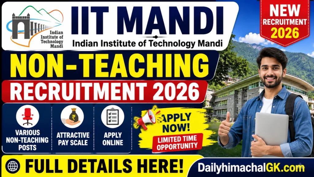 IIT Mandi Non-Teaching Recruitment 2026