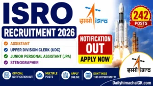 ISRO Recruitment 2026