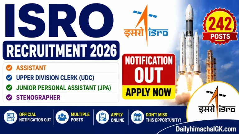 ISRO Recruitment 2026