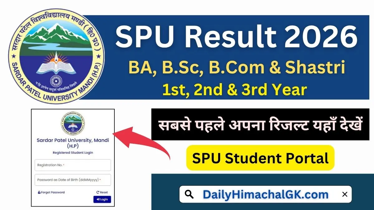 SPU Mandi Result 2026 Live Download BA, B.Sc B.Com & Shastri 1st, 2nd ...