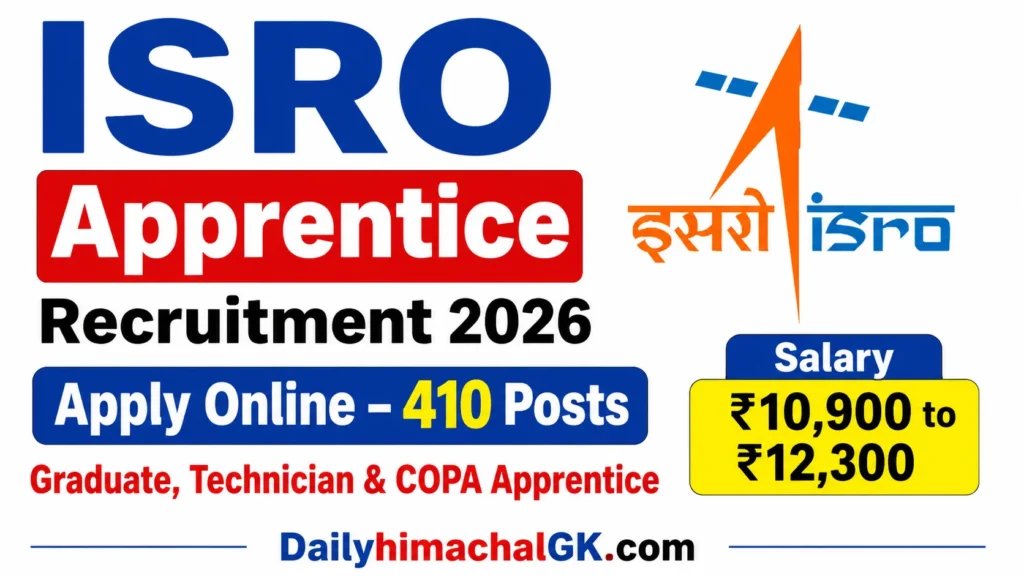 ISRO Apprentice Recruitment 2026