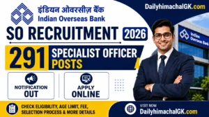 Indian Overseas Bank SO Recruitment 2026