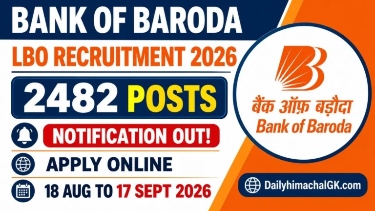 Bank of Baroda LBO Recruitment 2026