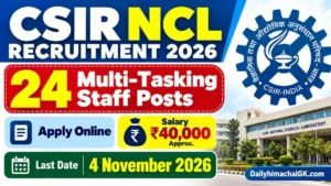 CSIR NCL MTS Recruitment 2026 24 Multi-Tasking Staff Posts, Apply Online