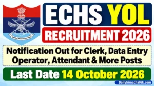 ECHS Yol Recruitment 2026