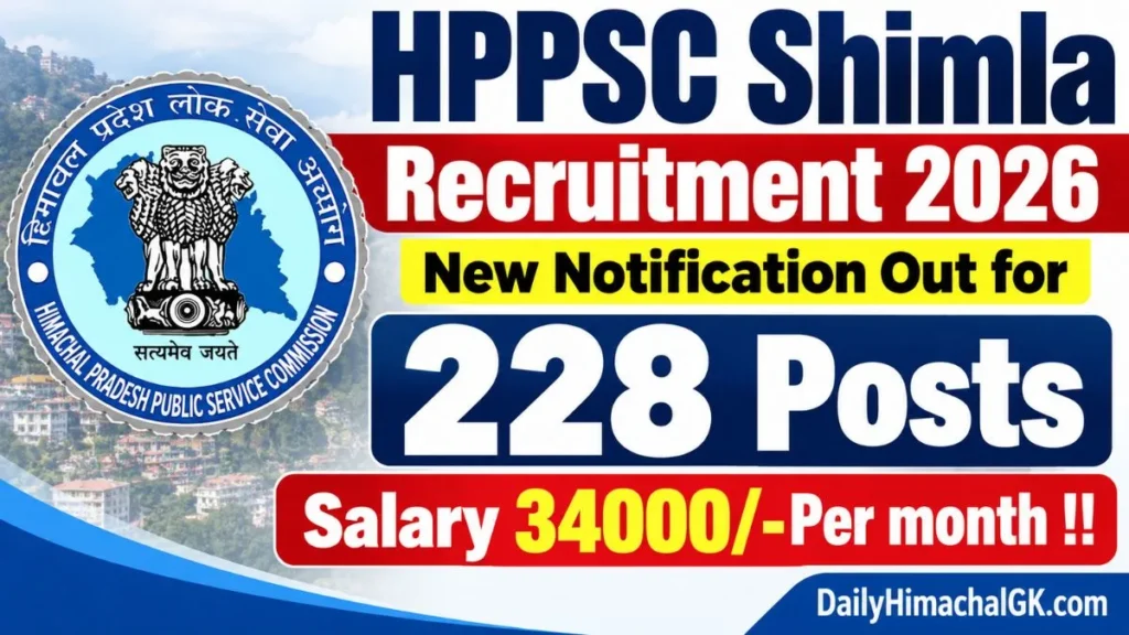 HPPSC Shimla Medical Officer Recruitment 2026
