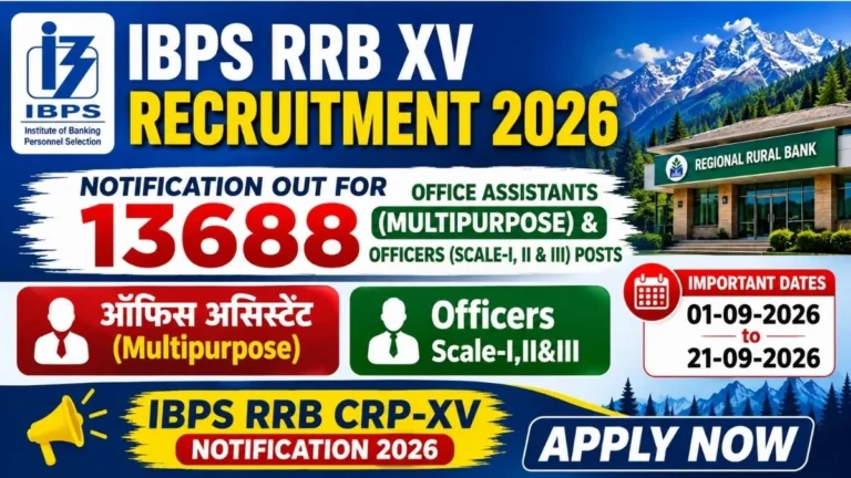 IBPS RRB XV Recruitment 2026