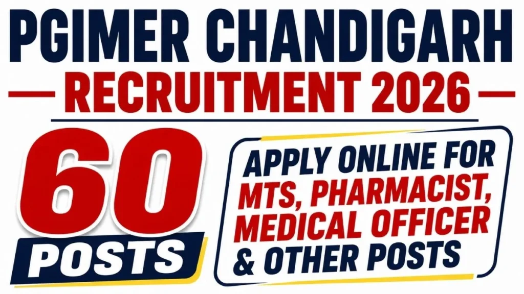 PGIMER Multi Tasking Staff Recruitment 2026