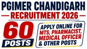 PGIMER Multi Tasking Staff Recruitment 2026