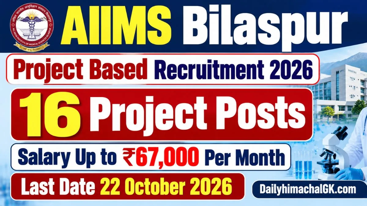 Prep Clinical Form.pdf AIIMS Bilaspur Project Based Recruitment 2026: Apply for 16 Project ...