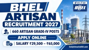 BHEL Artisan Recruitment 2027
