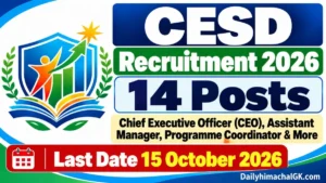 CESD Recruitment 2026