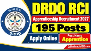 DRDO RCI Apprenticeship Recruitment 2027