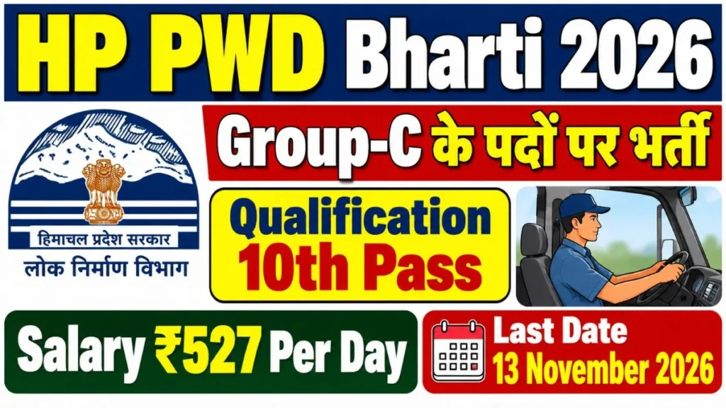 HP PWD Group-C Recruitment 2026