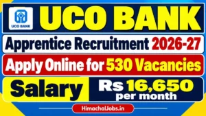 UCO Bank Apprentice Recruitment 2026